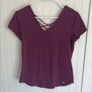 Title Nine Magenta Tee Cross Back